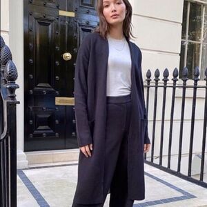 Babaton Aritzia Lance Open Cardigan wool linen blend winter quiet luxury size XS